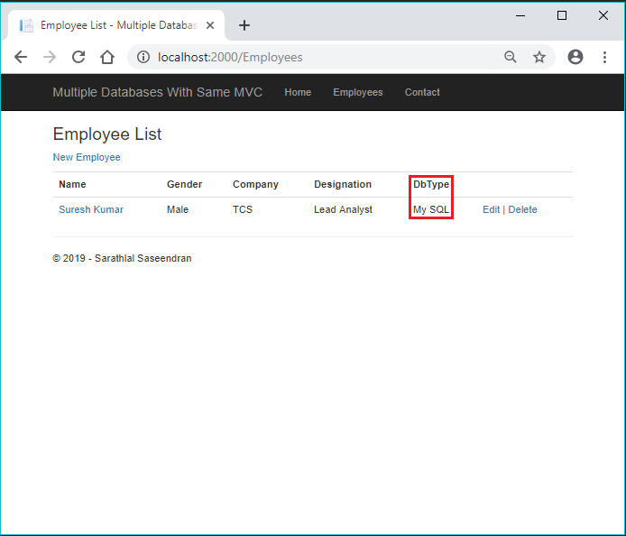 Connect MS SQL, MongoDB And MySQL Databases From Same MVC App Using Dependency Injection